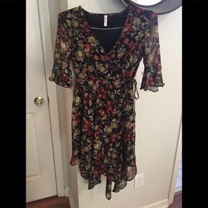 Mid calf flowing cocktail dress